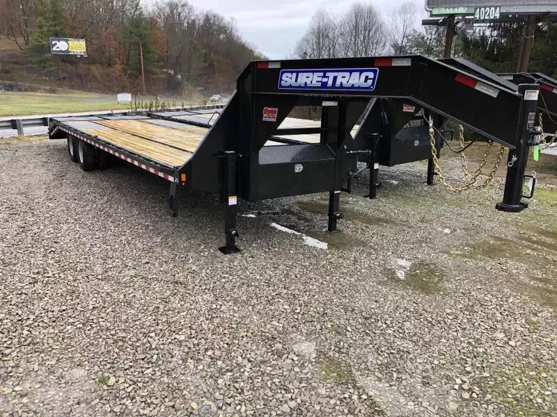 2026 Sure-Trac 30ft 25+5 22.5K GN Tandem Dual w/Full Width Ramps Equipment Trailer