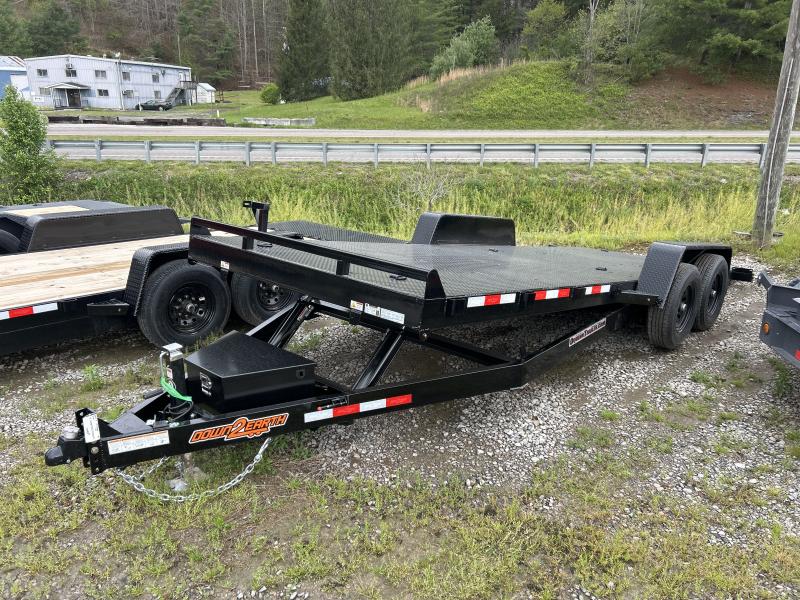 2025 Down 2 Earth Trailers 82X20 5TON POWER TILT STEEL FLOOR Equipment Trailer