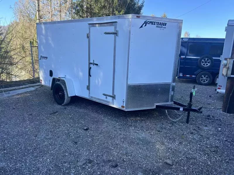 2026 Homesteader 7x12 Intrepid single axle sd double door Enclosed Cargo Trailer