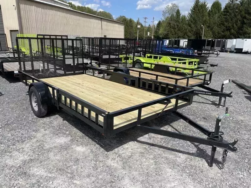 2026 82x14 ATV SIDE LOAD RAMPS single axle Utility Trailer