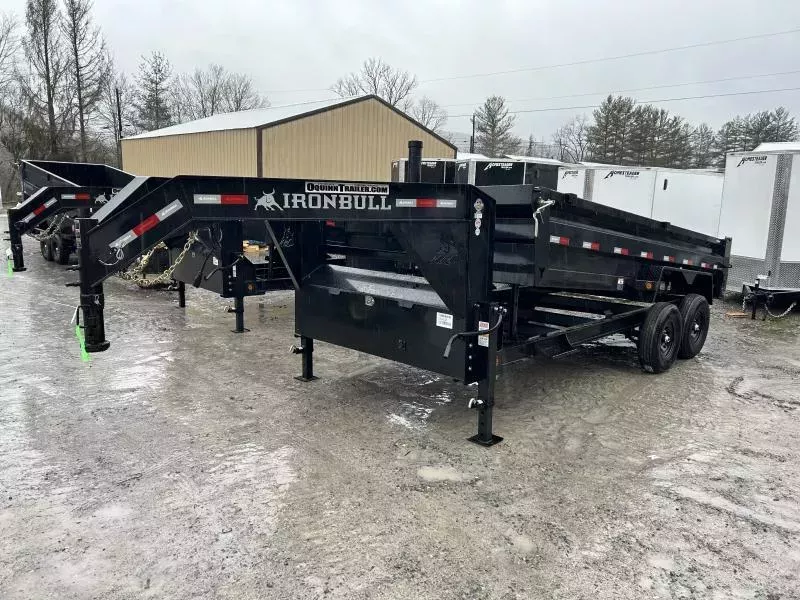 2026 Norstar IRONBULL SERIES 83x16DTG 7Ton Gooseneck Telescope 7Ga Floor Dump Trailer