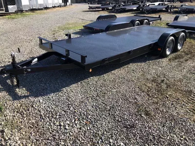 82x20 steel floor car hauler Car / Racing Trailer