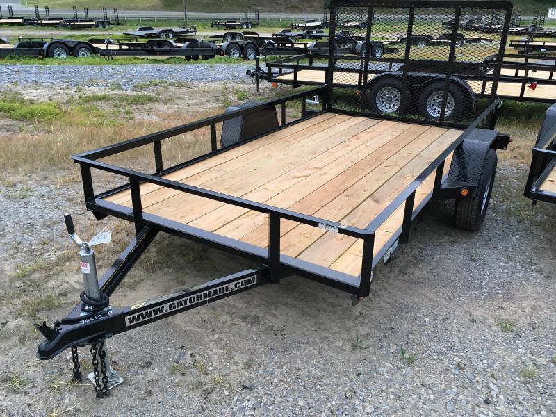 2021 Gatormade Trailers 76x12 gate single axle Utility Trailer O