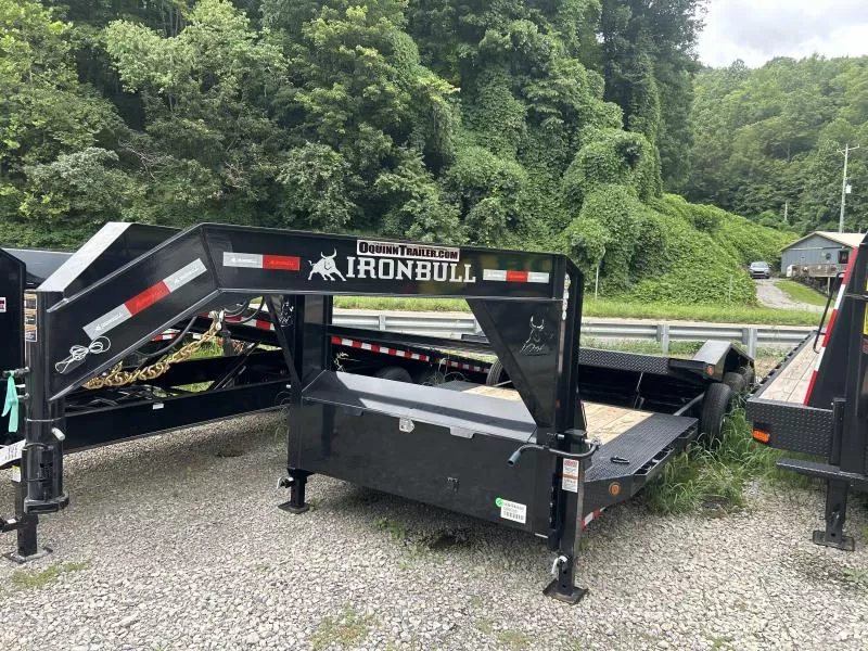 2026 Norstar/Ironbull 102x24 8+16 Split Power Tilt 21K Gooseneck Equipment Trailer