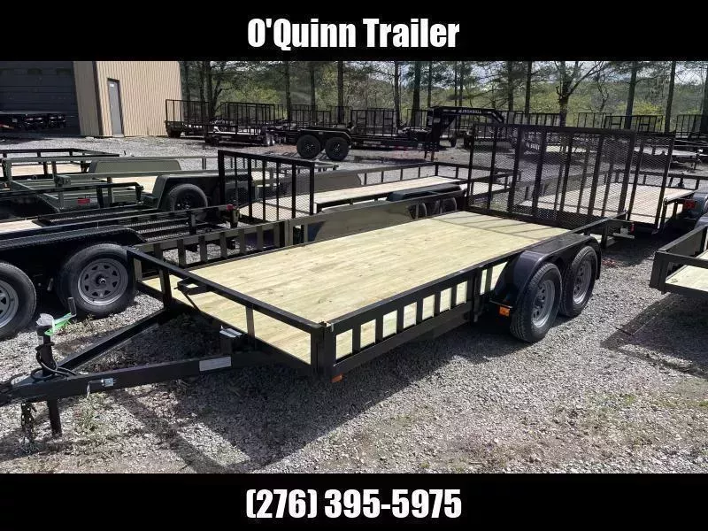 2025 82X16 gate w/ATV SIDE LOAD RAMPS brake Utility Trailer