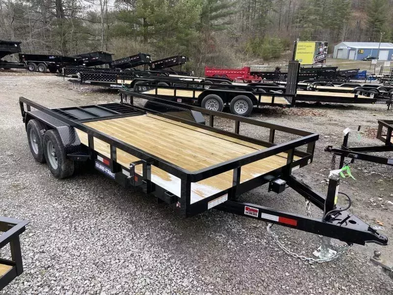 2026 Sure-Trac 82x16 5 Ton Tube Top w/gate Utility Trailer