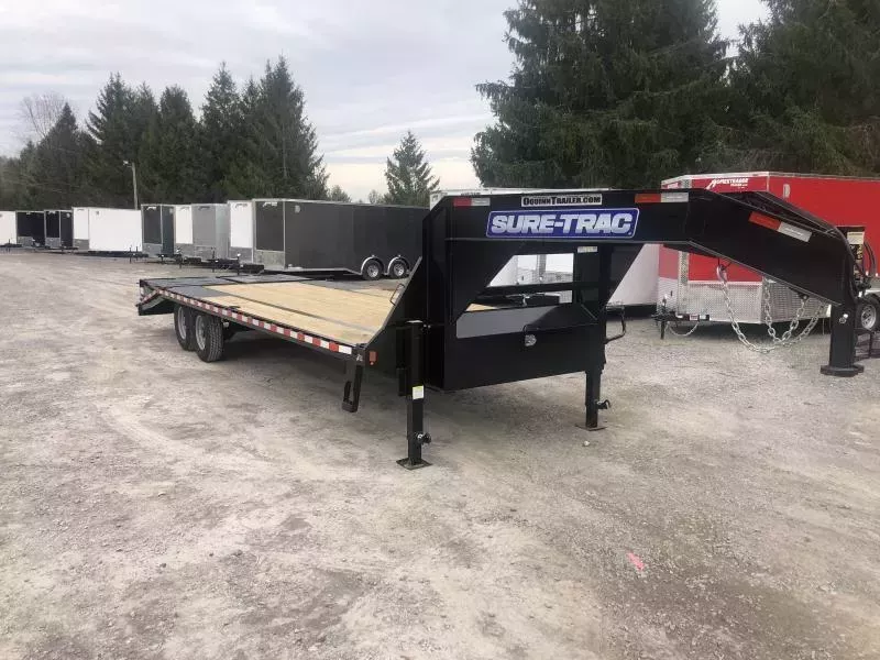2026 Sure-Trac 25ft 20+5 15K Gooseneck w/full width ramps Equipment Trailer