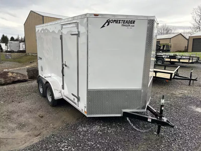 2026 Homesteader 7x12 Intrepid tandem sd Double Door Enclosed Cargo Trailer