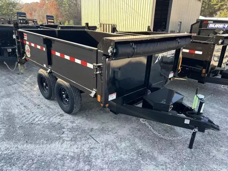 2026 Homesteader 6x10 5 ton drop down curb side tarp Dump Trailer