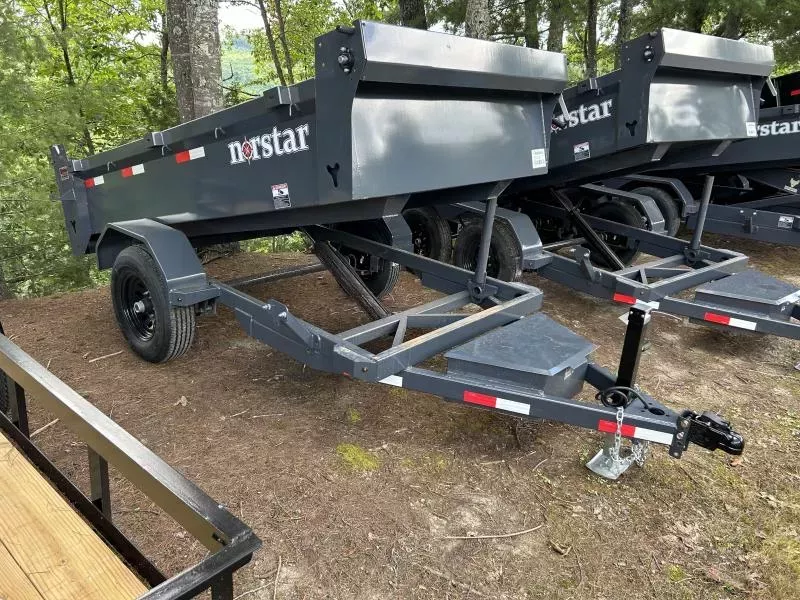 2026 Norstar 5x10 DCB 5K single axle w/brakes ramps tarp  Dump Trailer