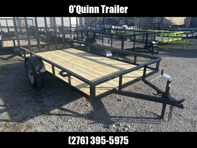 2024 76x12 gate single axle Utility Trailer O Quinn Trailers in