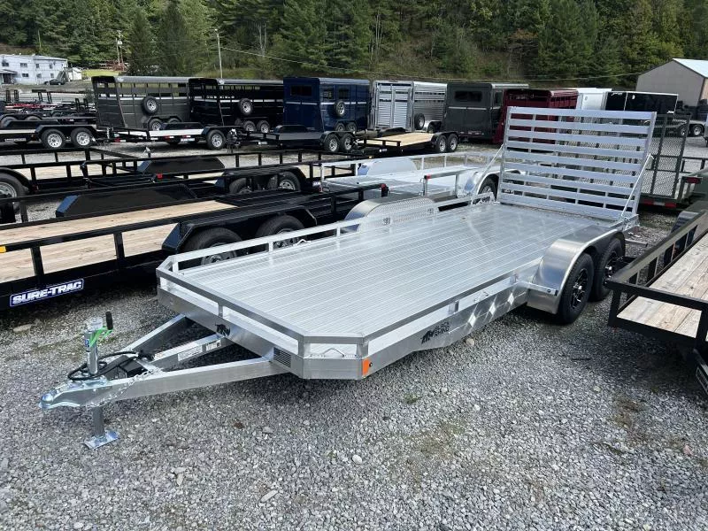 2026 Black Rhino 77x18 Low Pro Sides TANDEM ALL ALUMINUM Utility Trailer