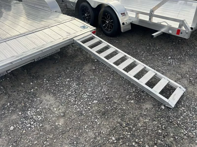 2026 Black Rhino 81x20 5TON ALUMINUM CAR HAULER STONE GUARD AND MATCHING SPARE Car / Racing Trailer