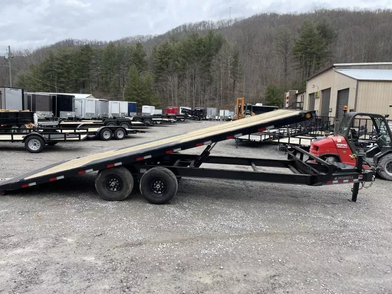 2026 Norstar/Ironbull 102x22 14K Bumper/Pintle Power Hydraulic Tilt Deckover Equipment Trailer