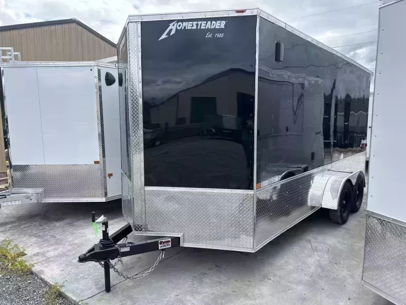 2026 Homesteader 7x16 Intrepid OHV pkg 1ft extra height spoiler Enclosed Cargo Trailer