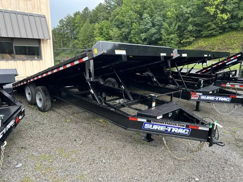 2026 Sure-Trac 102x22 17,600GVWR Bumper/Pintle Hydraulic Tilt Deckover Equipment Trailer