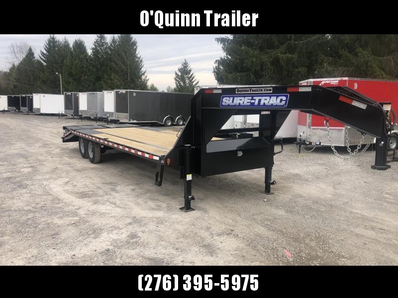 2021 Sure-Trac 25ft 20+5 15K Gooseneck w/full width ramps Equipment Trailer 2021 Sure-Trac 25ft 20+5 15K Gooseneck w/full width ramps Equipment Trailer