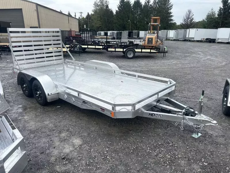 2026 Black Rhino 77x16 Low Pro Sides TANDEM ALL ALUMINUM Utility Trailer