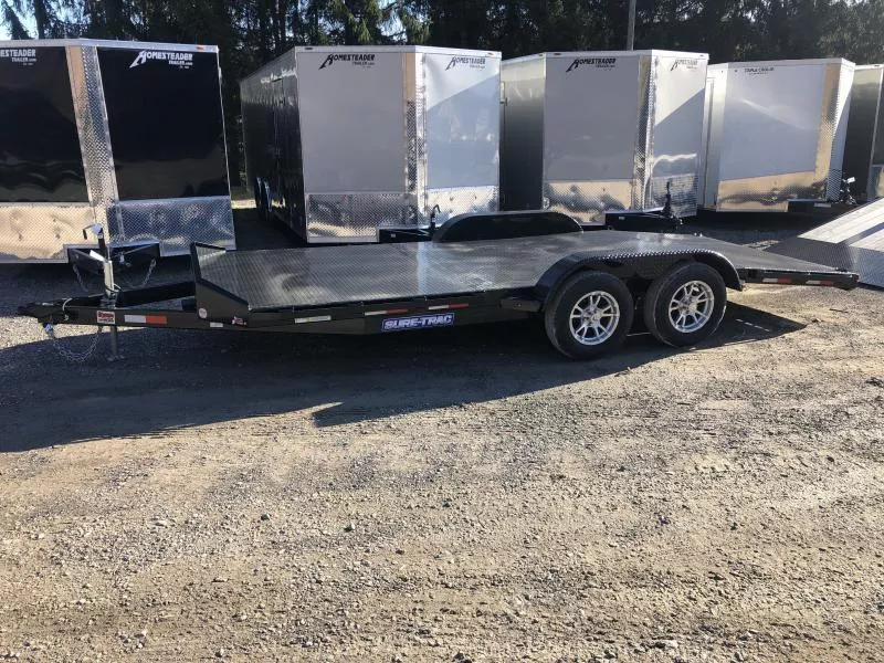 2026 Sure-Trac 82x18 3.5ton Steel Floor Car / Racing Trailer