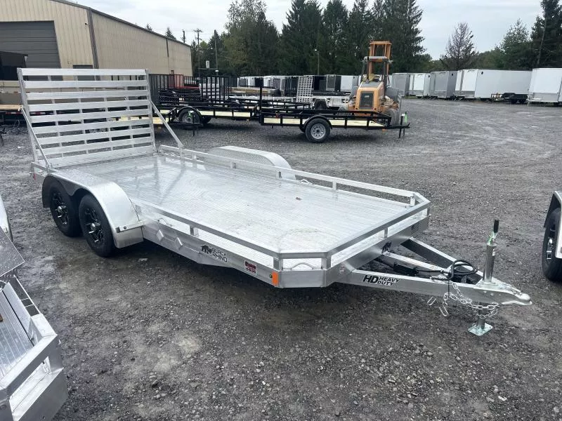 2026 Black Rhino 77x16 Low Pro Sides TANDEM ALL ALUMINUM Utility Trailer