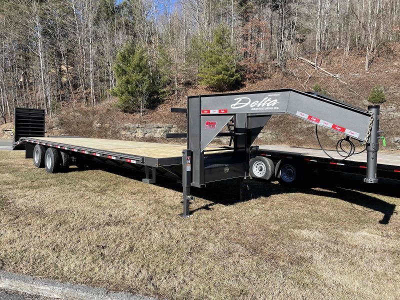 2023 Delta Trailers 32FT 27+5 23.4k SUPER RAMPS Tandem Dual Gooseneck