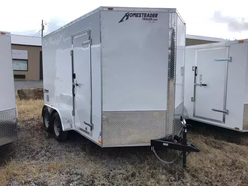 2026 Homesteader 7x12 Intrepid tandem 12in extra ht sd ramp Enclosed Cargo Trailer