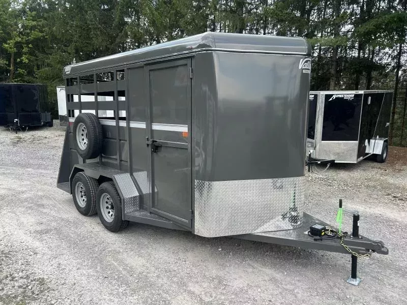 2026 Valley Trailers 6.8W X 14L x 7T 2 Horse Slant Combo Trailer