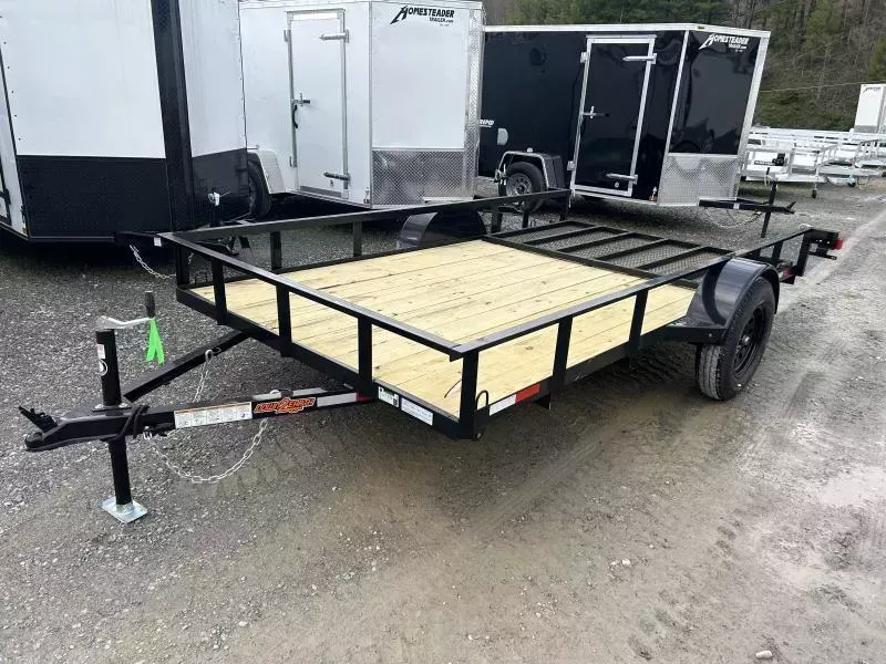 2026 Down 2 Earth 76x12 angle series single axle w/gate Utility Trailer