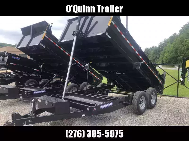 2026 Sure-Trac 82X14 7TON DUMP TELESCOPIC W/TARP AND RAMPS Dump Trailer