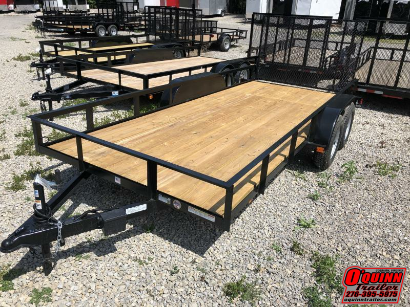 2022 Triple Crown 76x16 tandem axle w/gate Utility Trailer | O