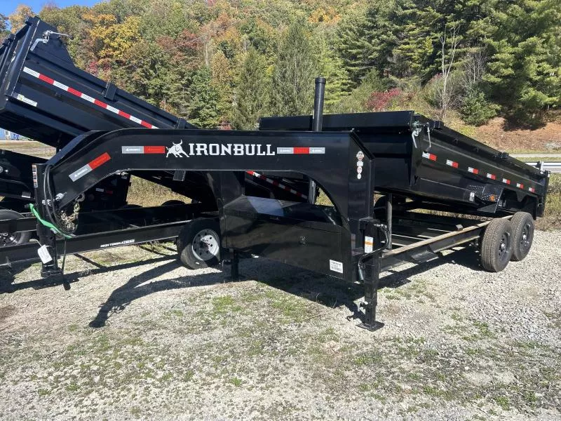 2026 Norstar IRONBULL SERIES 83x16DTG 7Ton Gooseneck Telescope 7Ga Floor Dump Trailer