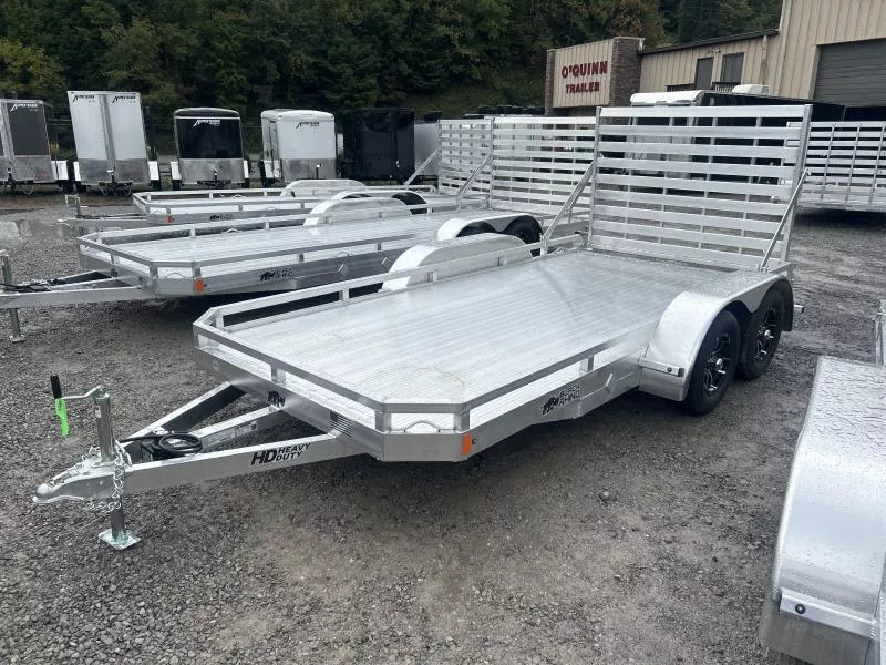 2026 Black Rhino 77x14 Low Pro Sides TANDEM ALL ALUMINUM Utility Trailer
