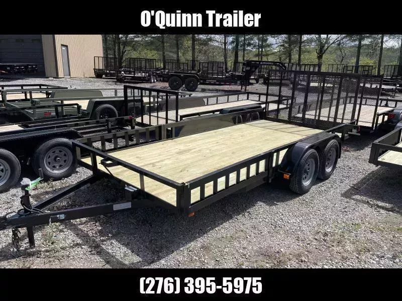 2025 82X16 gate w/ATV SIDE LOAD RAMPS brake Utility Trailer