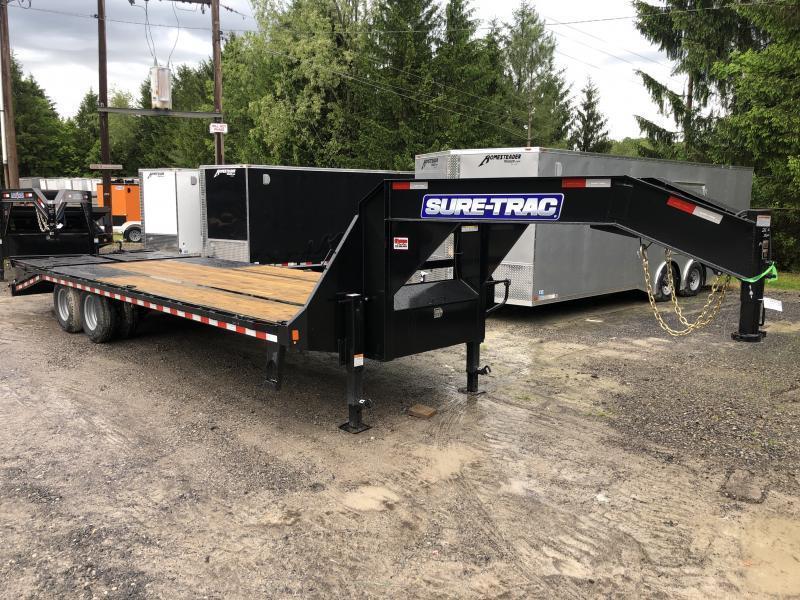 2023 Sure-Trac 25 20+5 22.5K GN Tandem Dual w/Full Width Ramps Equipment Trailer 2023 Sure-Trac 25 20+5 22.5K GN Tandem Dual w/Full Width Ramps Equipment Trailer