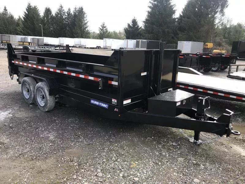 2026 Sure-Trac 82x16 HD 8Ton 17.5 16Ply Tires w/Tarp and Ramps Dump Trailer