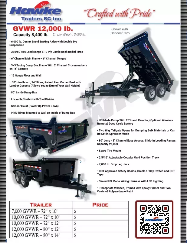 new Dump Trailers Hawke Trailers  for sale, in Coeburn, VA Thumbnail 7