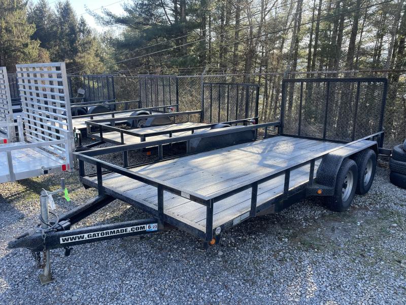 USED 2016 Gatormade Trailers 82x16 w/gate Utility Trailer O Quinn