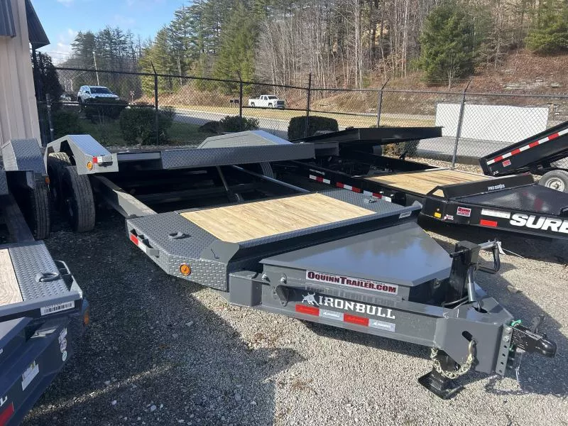 2026 Norstar/Ironbull TWB 102x20 4+16 Drive Over Fender Split Tilt 8Ton I-Beam Equipment Trailer
