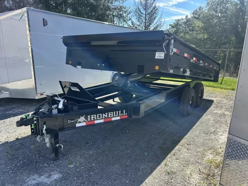 2026 Norstar IRONBULL SERIES 96x16 DDP Deckover w/folding sides 14.9K Floor Dump Trailer