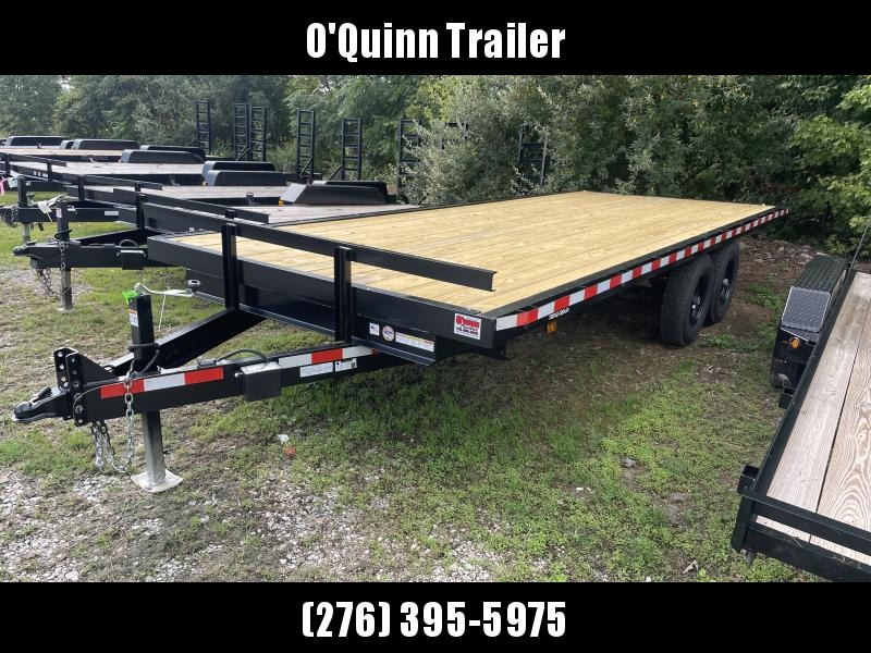 2022 Triple Crown Trailers 20FT flat 7Ton Deckover bumper/pintle pull