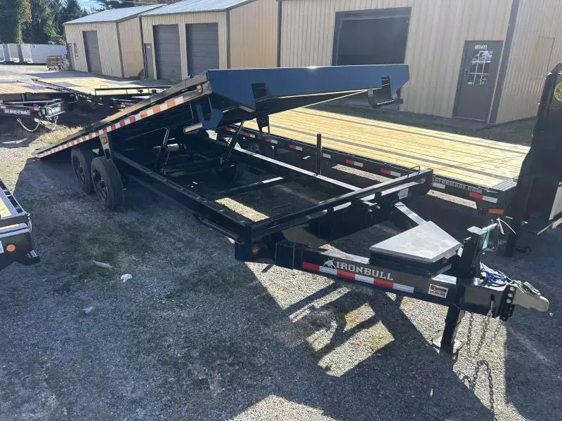 2026 Norstar/Ironbull 102x24 16K 8k axles 17.5 tires Bumper/Pintle Hydraulic Power Tilt Deckover Equipment Trailer