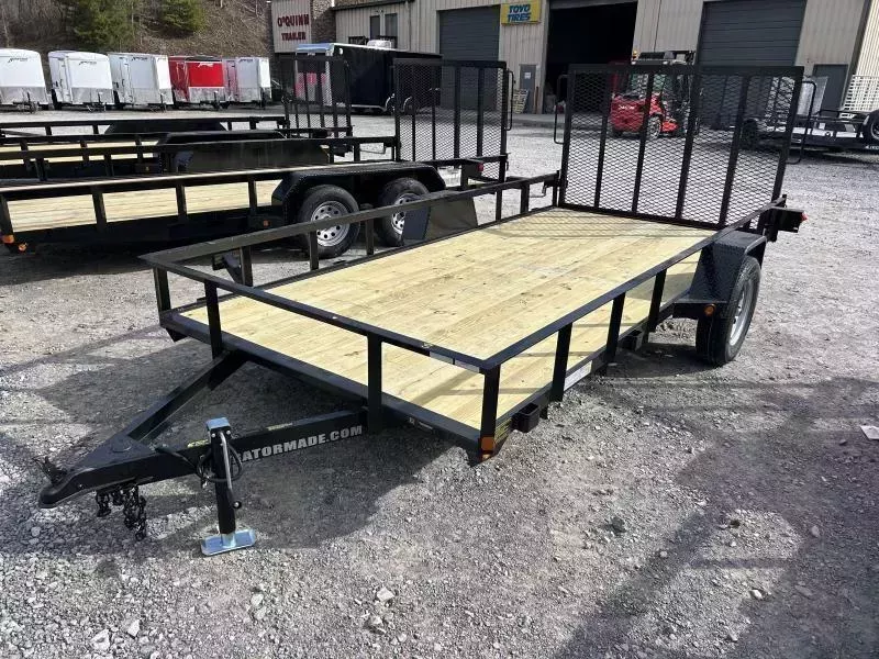 2026 Gatormade Trailers 76x14 single axle gate Utility Trailer