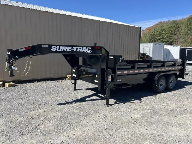 2026 Sure-Trac PRO SERIES 82X16 17.6K Gooseneck Dump Telescopic Lift Dump Trailer