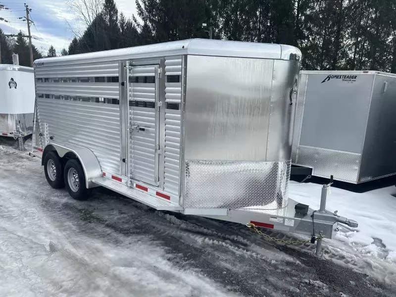 2026 Adam 2024 16ft 5ton Adam Wranger All Aluminum Stock Trailer Stock / Stock Combo Trailer