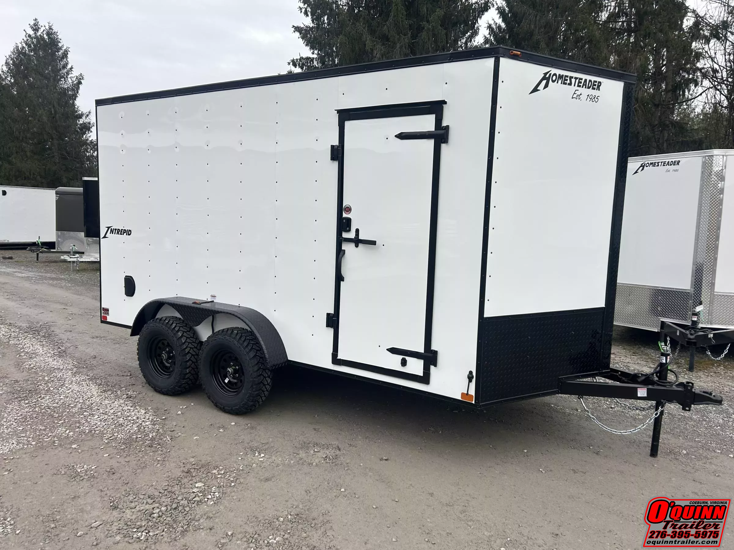 2026 Homesteader 7x14 OVERLAND PKG Blackout Intrepid 7ft tall sd