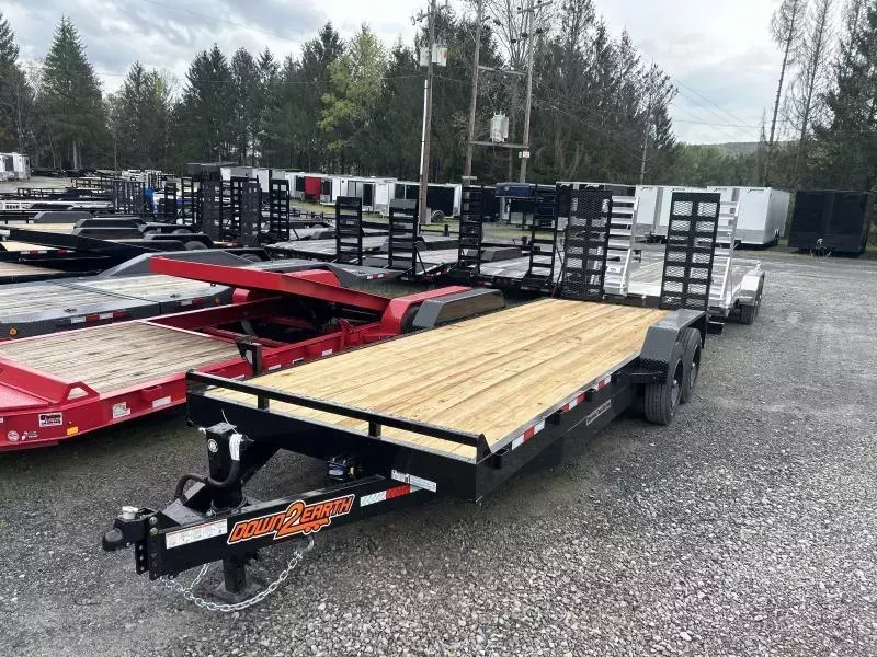 2026 Down 2 Earth Trailers HD 82X22 8K axles 17,500GVWR Equipment Trailer