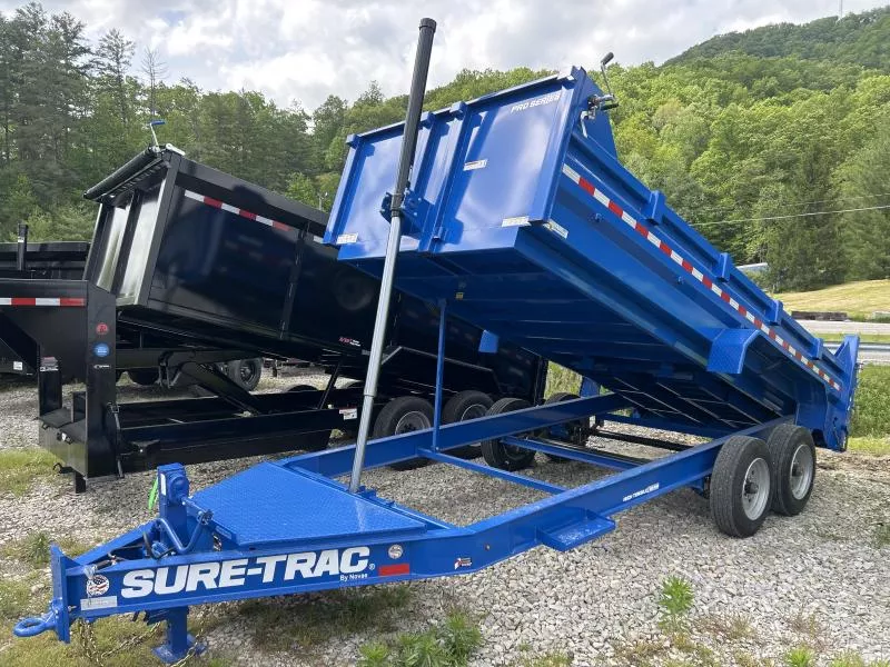 2025 Sure-Trac 82x16 17.6K Pro Series Telescopic Dump Trailer