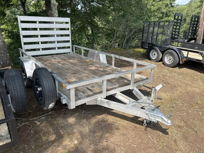 *used 2024* 6x12 aluminum single axle Utility Trailer