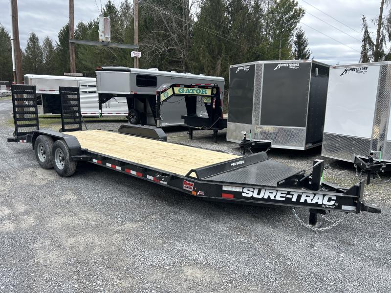 PRO SERIES I-BEAM 2024 Sure-Trac 82x22 15.4K Equipment Trailer