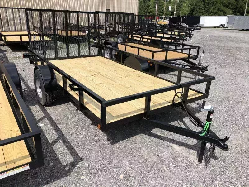 2026 76x12 gate tube top single axle Utility Trailer